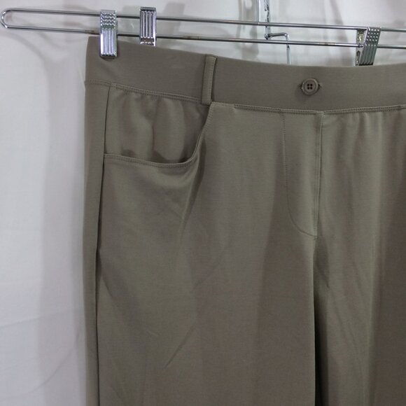 NEW Willit Dress Yoga Pants Khaki Stretch NWT Pull On Faux Fly Belt Loops XXL - Picture 4 of 8
